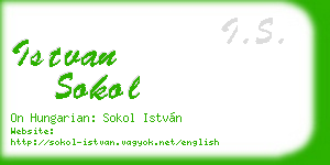 istvan sokol business card